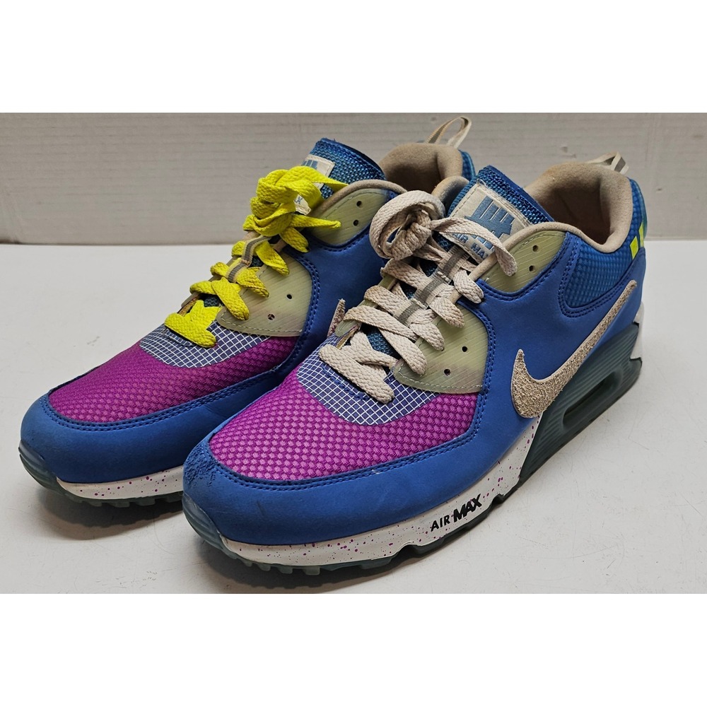 Nike Air Max 90 Undefeated Pacific Blue CQ2289-400 Mens 10.5 Multi Sneakers